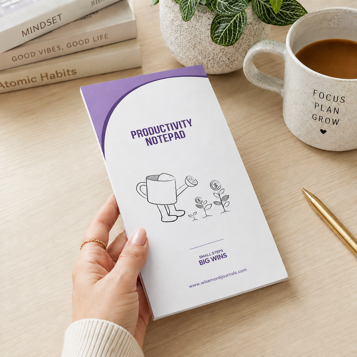 Wisemonk Productivity Notepad