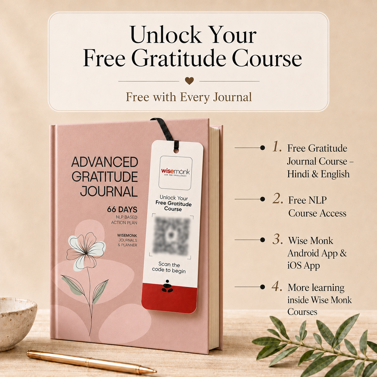 Advanced Gratitude Journal | For Mental Clarity, Inner Peace & Better Sleep