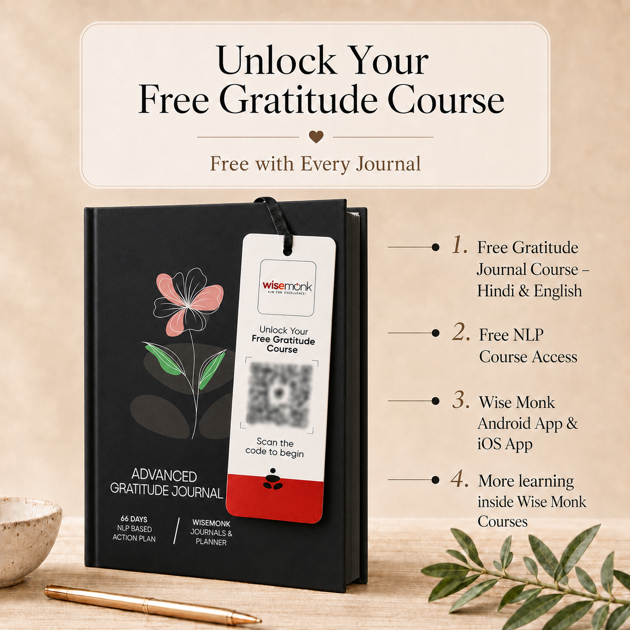 Advanced Gratitude Journal | For Mental Clarity, Inner Peace & Better Sleep