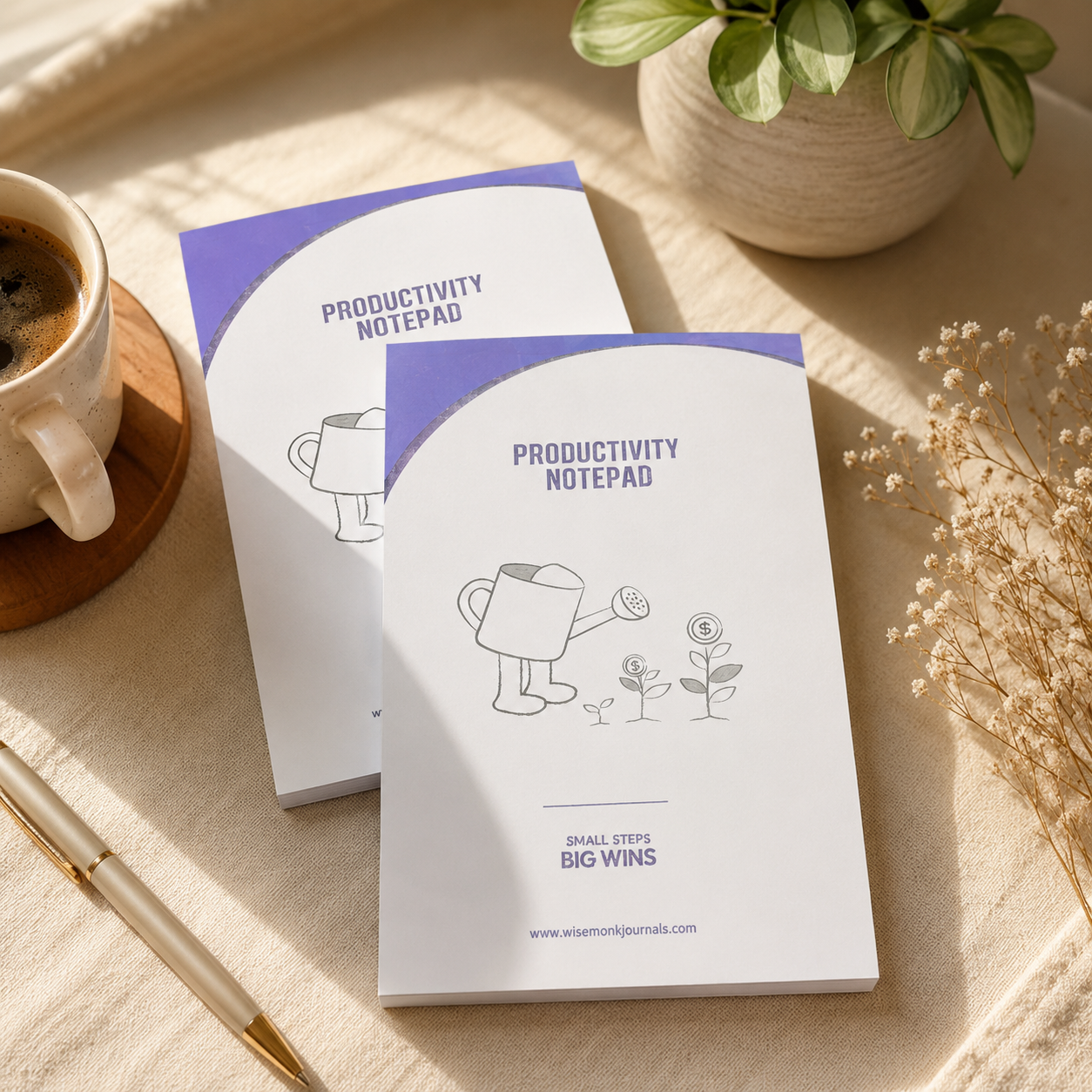 Wisemonk Productivity Notepad