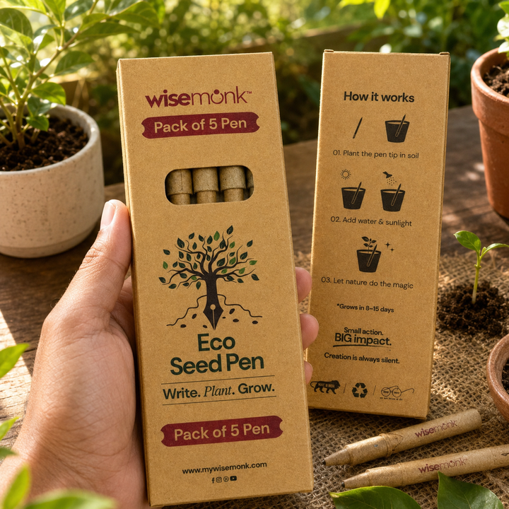 WiseMonk Organic Seed Pen (Pack of 5)