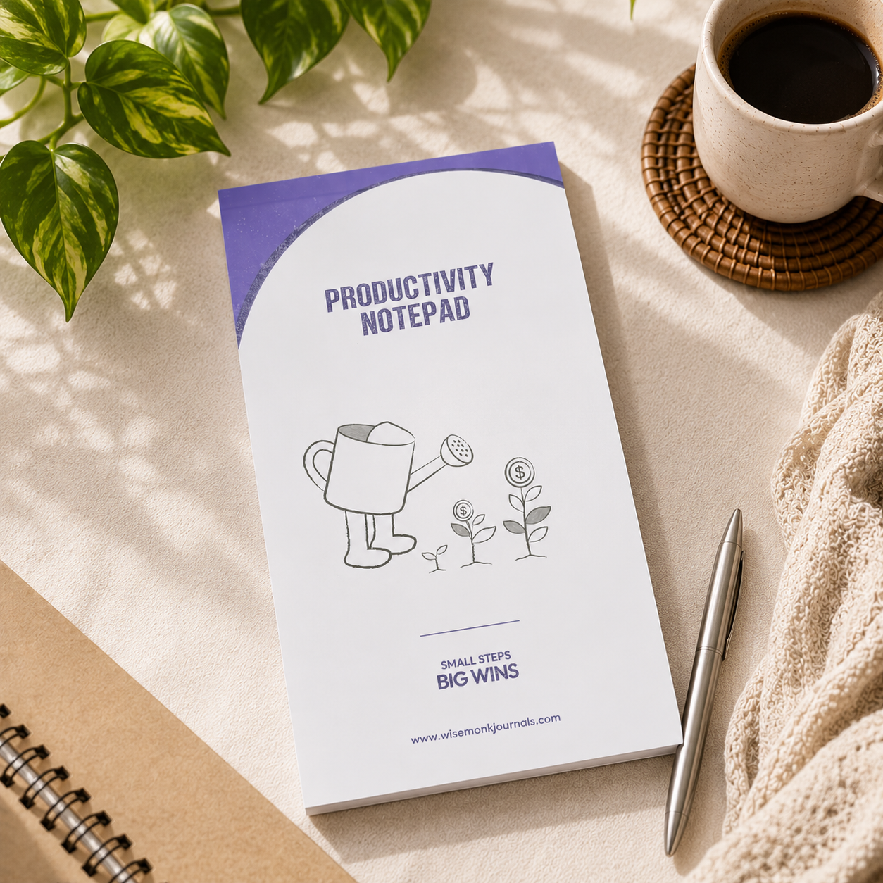Wisemonk Productivity Notepad