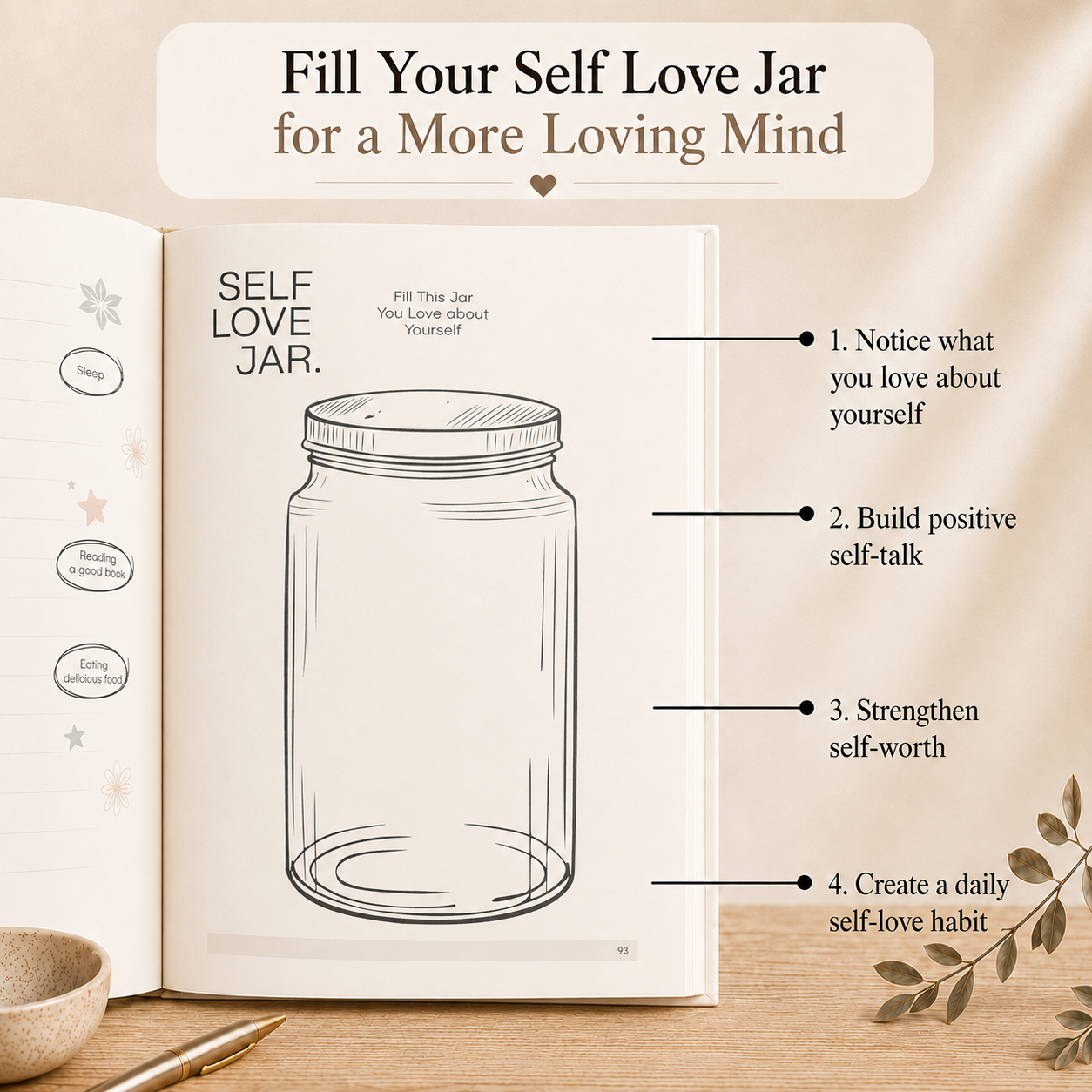 Advanced Gratitude Journal | For Mental Clarity, Inner Peace & Better Sleep