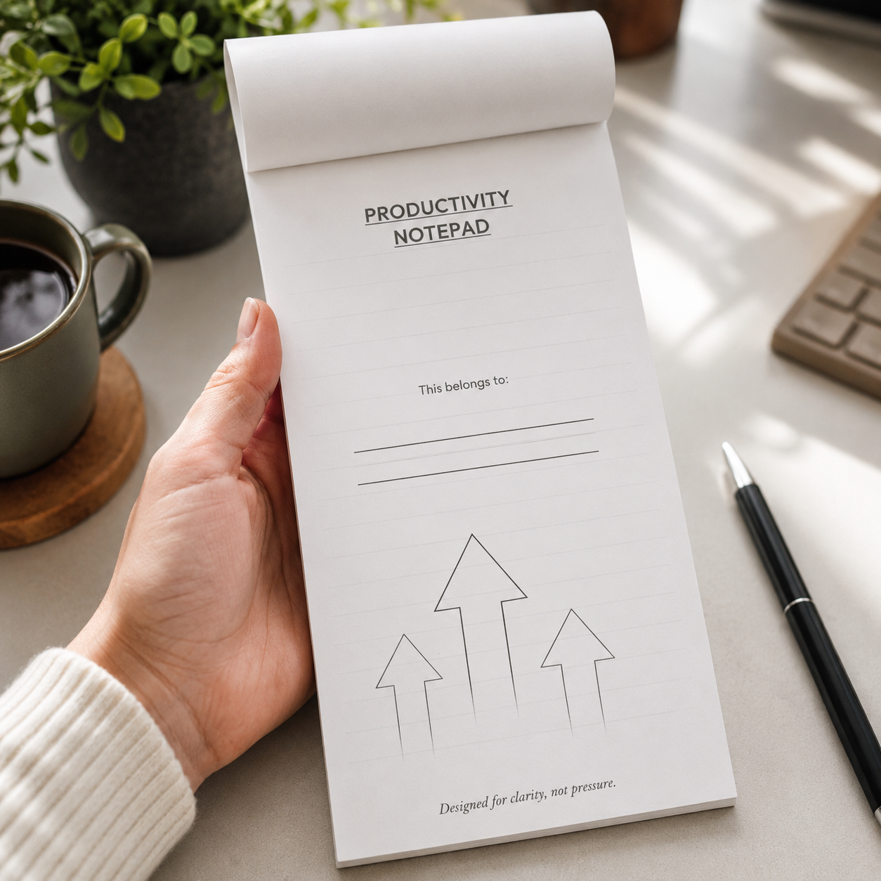 Wisemonk Productivity Notepad