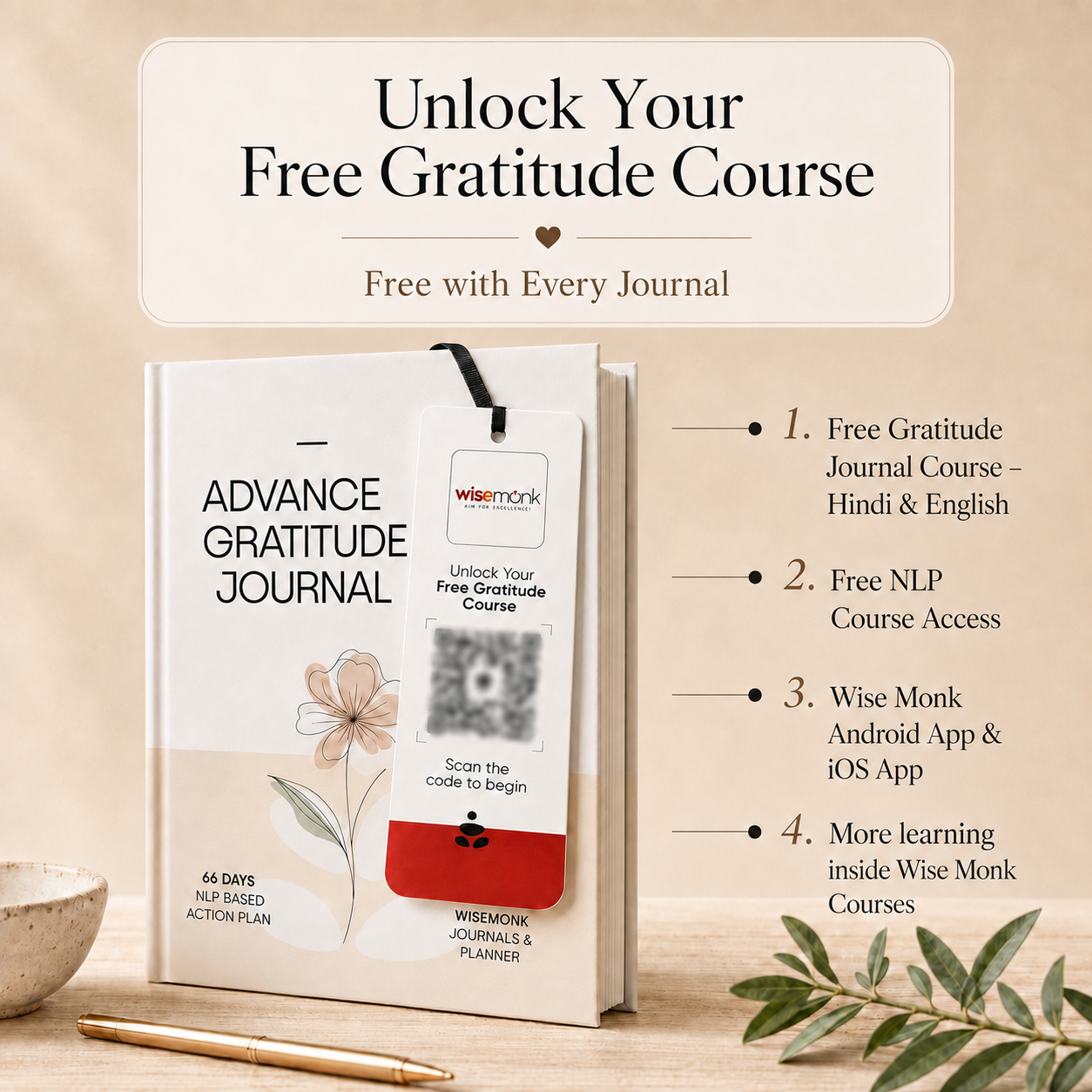 Advanced Gratitude Journal | For Mental Clarity, Inner Peace & Better Sleep