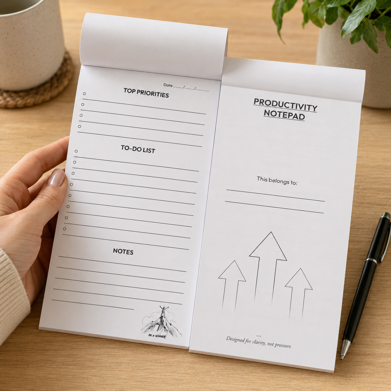 Wisemonk Productivity Notepad