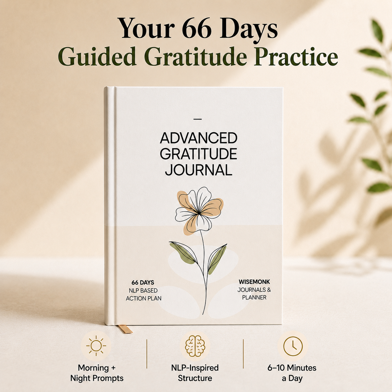Advanced Gratitude Journal | For Mental Clarity, Inner Peace & Better Sleep