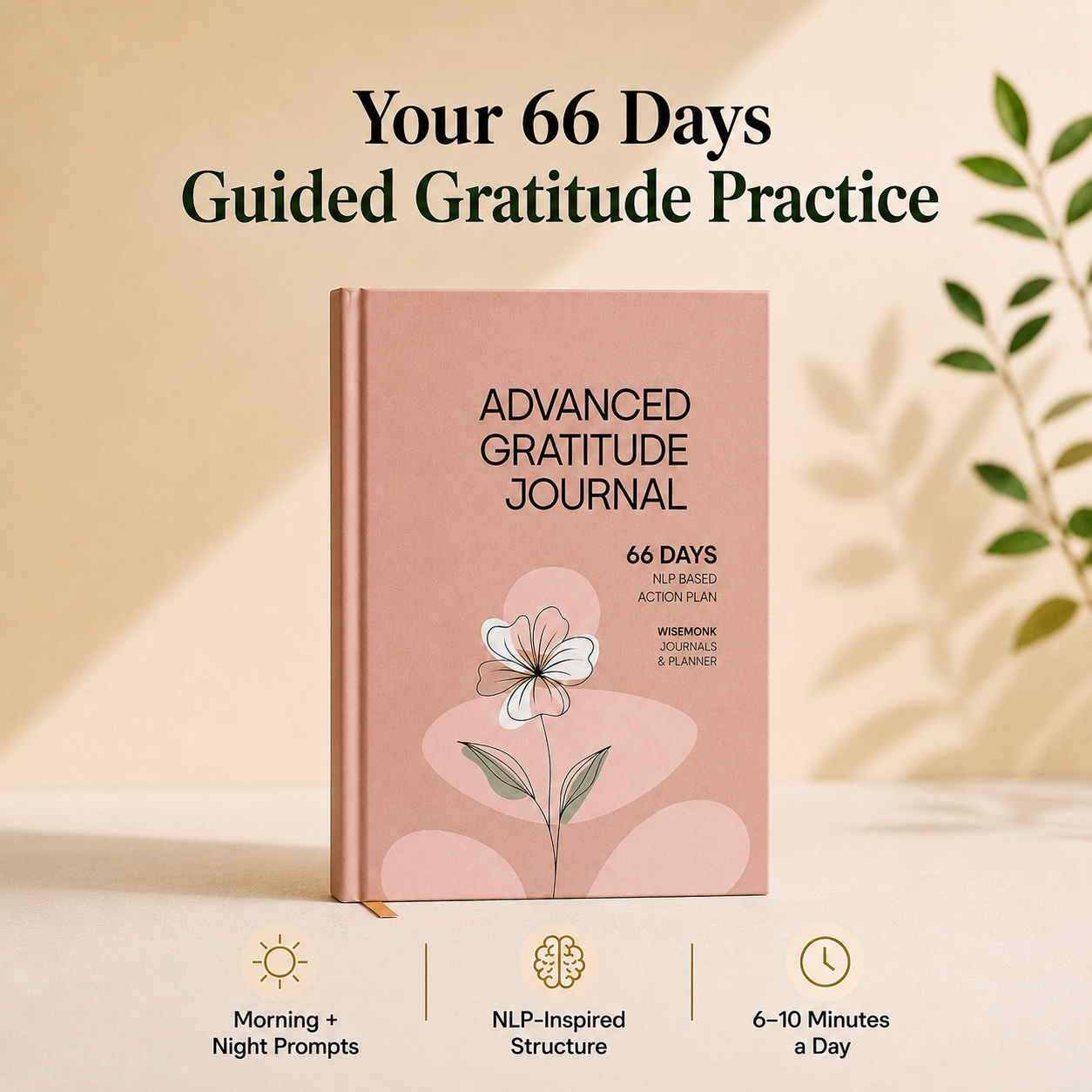 Advanced Gratitude Journal | For Mental Clarity, Inner Peace & Better Sleep