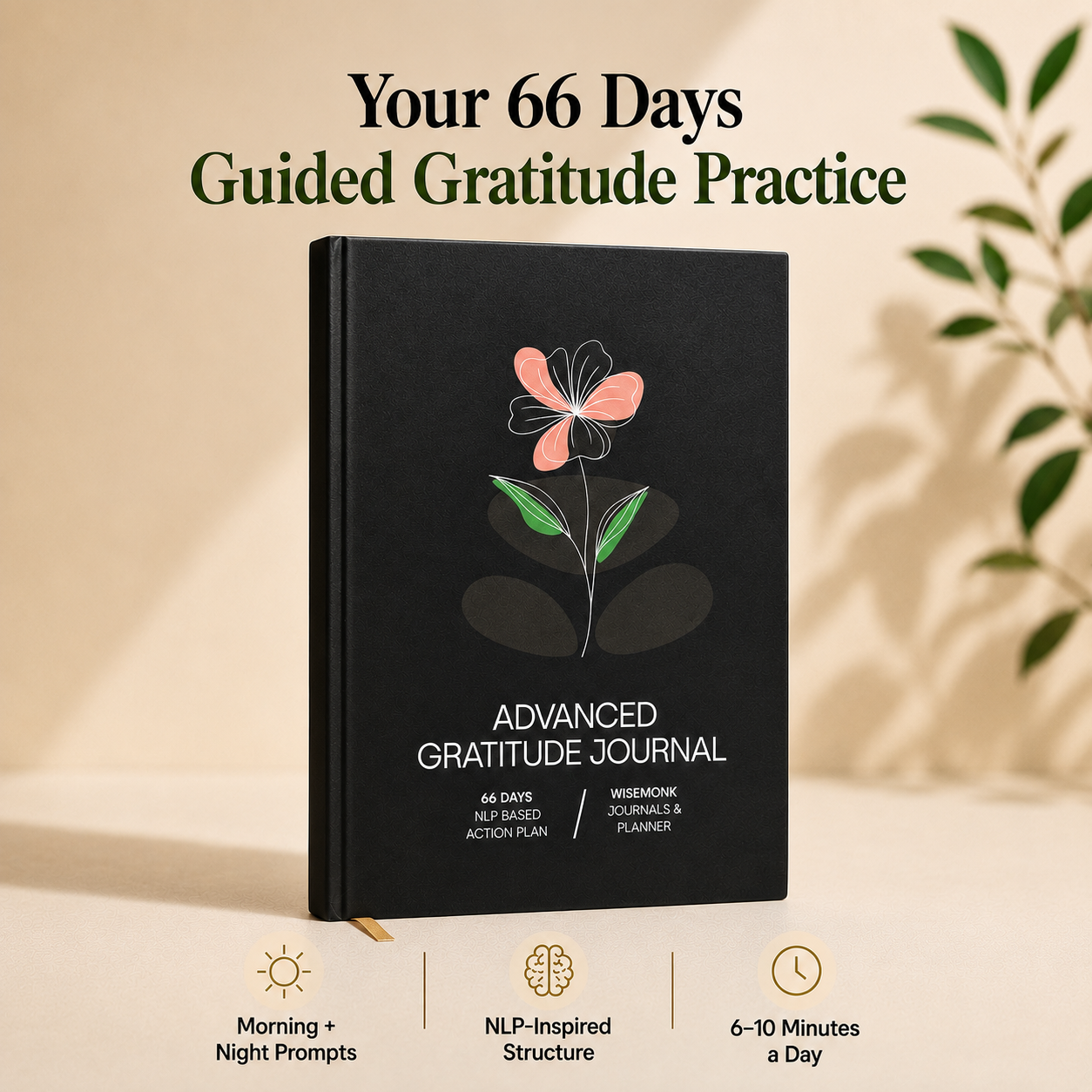 Advanced Gratitude Journal | For Mental Clarity, Inner Peace & Better Sleep