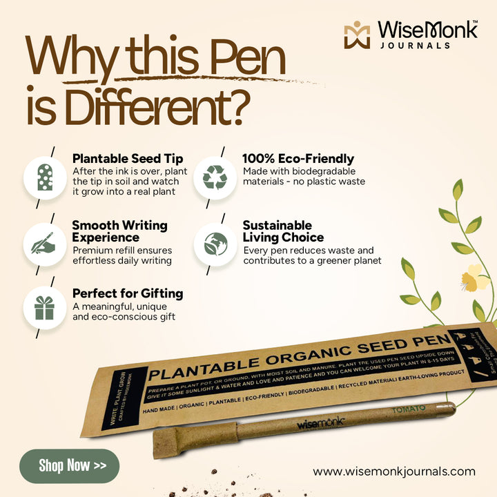 WiseMonk Organic Seed Pen (Single Pen)